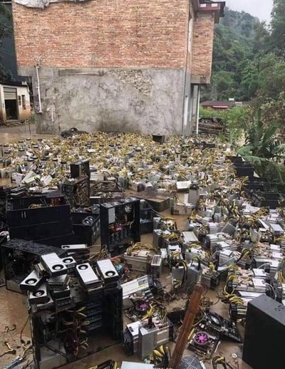 Cryptocurrency mining farm leveraging low electricity costs in the USA