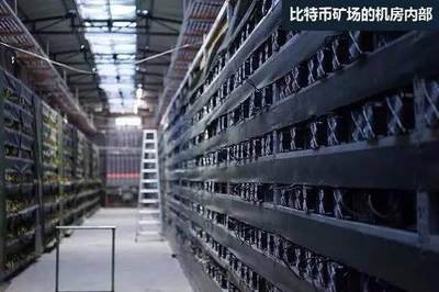 An overview of a bustling mining farm in France, optimizing energy use for maximum Bitcoin yields
