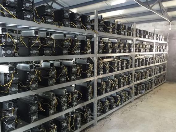 Advanced mining rig setup illustrating the hardware diversity in cryptocurrency mining