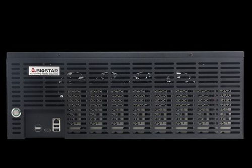 A close-up of a mining rig's cooling system, highlighting the importance of proper maintenance.